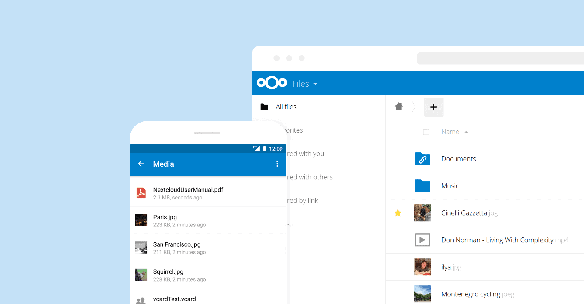 nextcloud files